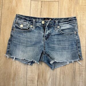 Seven7 distressed Denim Blue Women's Shorts : Size 4